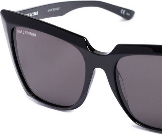 Balenciaga Eyewear Bril met vierkant kattenoog montuur Zwart