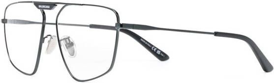 Balenciaga Eyewear Tag 2.0 Navigator zonnebril Zwart