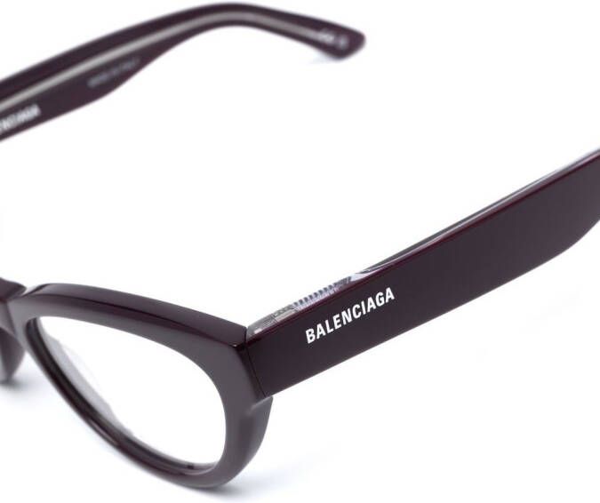 Balenciaga Eyewear Bril met cat-eye montuur Paars