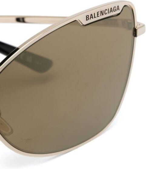 Balenciaga Eyewear Zonnebril met cat-eye montuur Goud