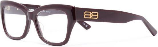 Balenciaga Eyewear Bril met D-montuur Rood