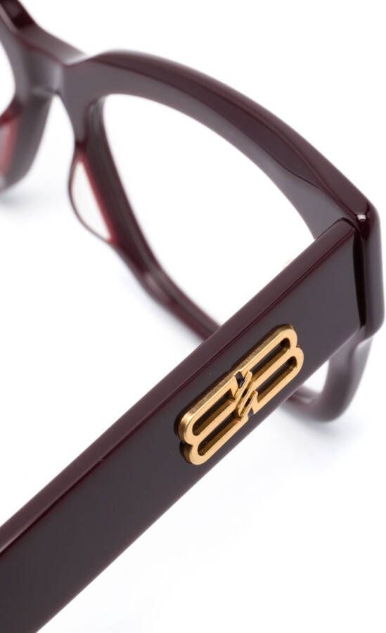 Balenciaga Eyewear Bril met D-montuur Rood