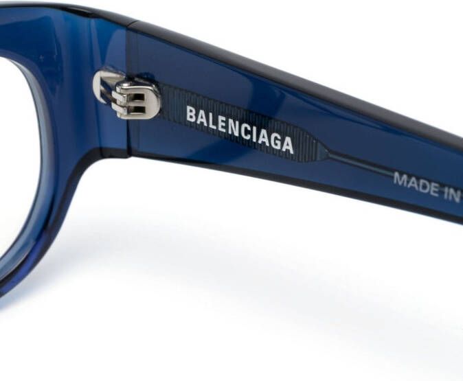 Balenciaga Eyewear Bril met D-montuur Blauw