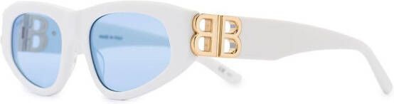 Balenciaga Eyewear Dinasty BB zonnebril met kattenoog montuur Wit
