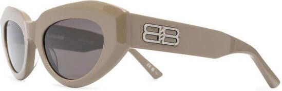 Balenciaga Eyewear Zonnebril met D-montuur Bruin