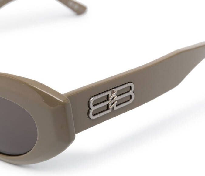 Balenciaga Eyewear Zonnebril met D-montuur Bruin