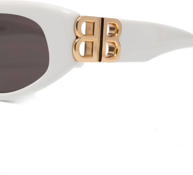 Balenciaga Eyewear Zonnebril met D-montuur Wit