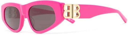 Balenciaga Eyewear Dynasty zonnebril met D-montuur Roze