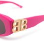 Balenciaga Eyewear Dynasty zonnebril met D-montuur Roze - Thumbnail 3