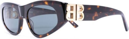Balenciaga Eyewear Dynasty zonnebril met kattenoog montuur Bruin