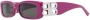 Balenciaga Eyewear Dynasty zonnebril met rechthoekig montuur Roze - Thumbnail 2