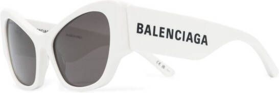 Balenciaga Eyewear Zonnebril met cat-eye montuur Wit