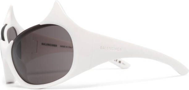 Balenciaga Eyewear Gotham zonnebril met cat-eye montuur Wit