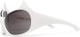 Balenciaga Eyewear Gotham zonnebril met cat-eye montuur Wit - Thumbnail 2