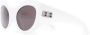 Balenciaga Eyewear Hourglass zonnebril met rond montuur Wit - Thumbnail 2