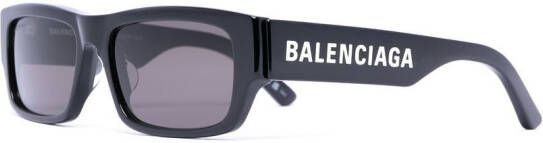 Balenciaga Eyewear Zonnebril met logo Zwart