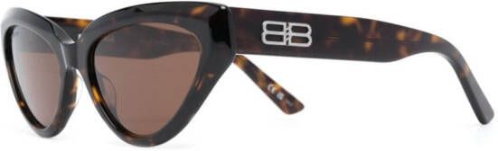 Balenciaga Eyewear Zonnebril met cat-eye montuur Bruin