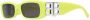 Balenciaga Eyewear Zonnebril met rechthoekig montuur Geel - Thumbnail 2