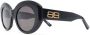 Balenciaga Eyewear Zonnebril met rond montuur Zwart - Thumbnail 2