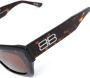 Balenciaga Eyewear Zonnebril met vierkant montuur Bruin - Thumbnail 3