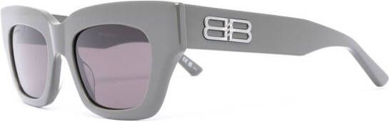 Balenciaga Eyewear Zonnebril met vierkant montuur Grijs