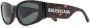 Balenciaga Eyewear Biker zonnebril met logoprint Bruin - Thumbnail 2