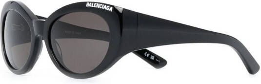 Balenciaga Eyewear Zonnebril met logoprint Bruin