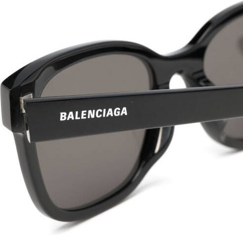 Balenciaga Eyewear Zonnebril met vierkant montuur Zwart