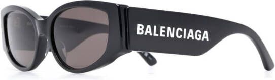 Balenciaga Eyewear Zonnebril met logoprint Zwart