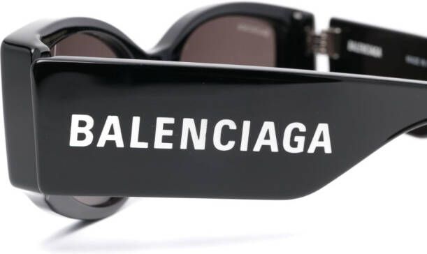 Balenciaga Eyewear Zonnebril met logoprint Zwart