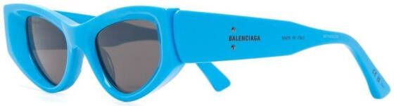 Balenciaga Eyewear Odeon Cat zonnebril Blauw