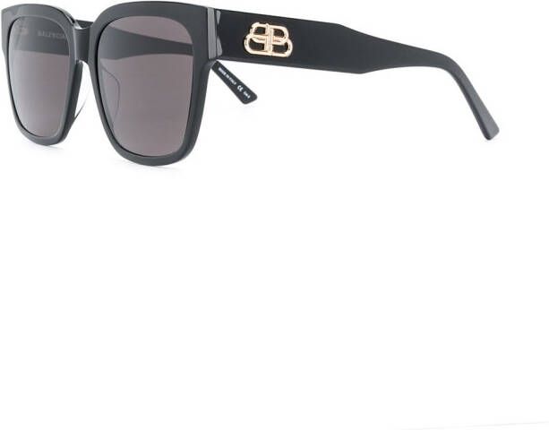 Balenciaga Eyewear Paris zonnebril met vierkant montuur Zwart
