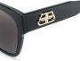 Balenciaga Eyewear Paris zonnebril met vierkant montuur Zwart - Thumbnail 3