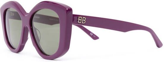 Balenciaga Eyewear Power zonnebril met vlinder montuur Paars