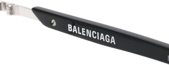 Balenciaga Eyewear Bril met rond montuur Zilver