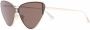 Balenciaga Eyewear Shield 2.0 zonnebril met cat-eye montuur Goud - Thumbnail 2