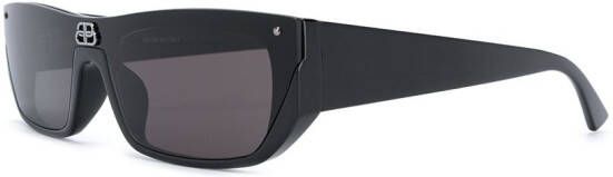 Balenciaga Eyewear Shield zonnebril met rechthoekig montuur Zwart