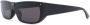 Balenciaga Eyewear Shield zonnebril met rechthoekig montuur Zwart - Thumbnail 2