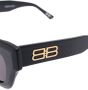 Balenciaga Eyewear Zonnebril met logoplakkaat Zwart - Thumbnail 3