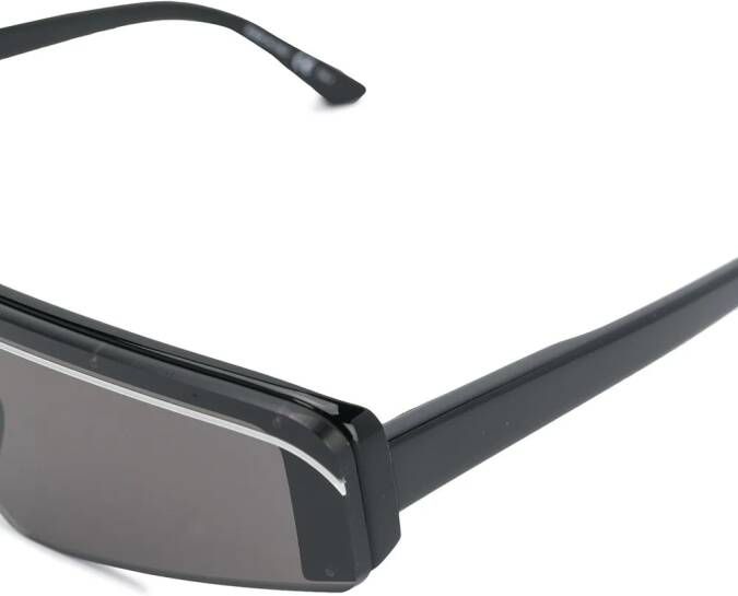 Balenciaga Eyewear Ski zonnebril met rechthoekig montuur Zwart