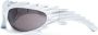 Balenciaga Eyewear Zonnebril met rechthoekig montuur Zilver - Thumbnail 2