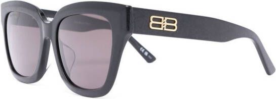 Balenciaga Eyewear Zonnebril met vierkant montuur Zwart