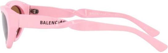 Balenciaga Eyewear Zonnebril met cat-eye montuur Roze