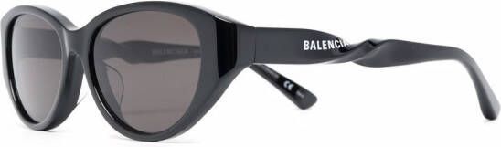 Balenciaga Eyewear Twist zonnebril met cat-eye montuur Zwart