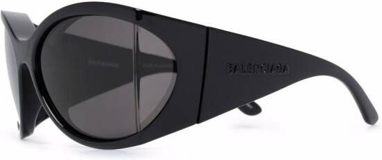 Balenciaga Eyewear Void zonnebril met vlinder montuur Zwart