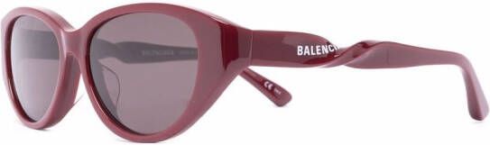 Balenciaga Eyewear Zonnebril met cat-eye montuur Rood