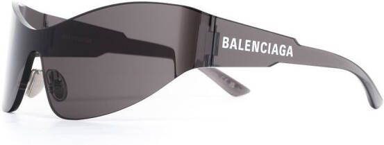 Balenciaga Eyewear Zonnebril met doorzichtig montuur Zwart