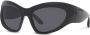 Balenciaga Eyewear Zonnebril met kattenoog montuur Zwart - Thumbnail 2