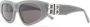 Balenciaga Eyewear Zonnebril met logoplakkaat Grijs - Thumbnail 2