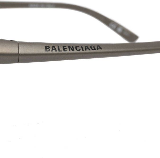 Balenciaga Eyewear Zonnebril met logoprint Grijs